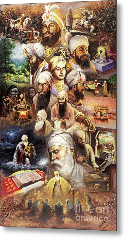 Sikhism Metal Print featuring the painting The Path by Art of Raman