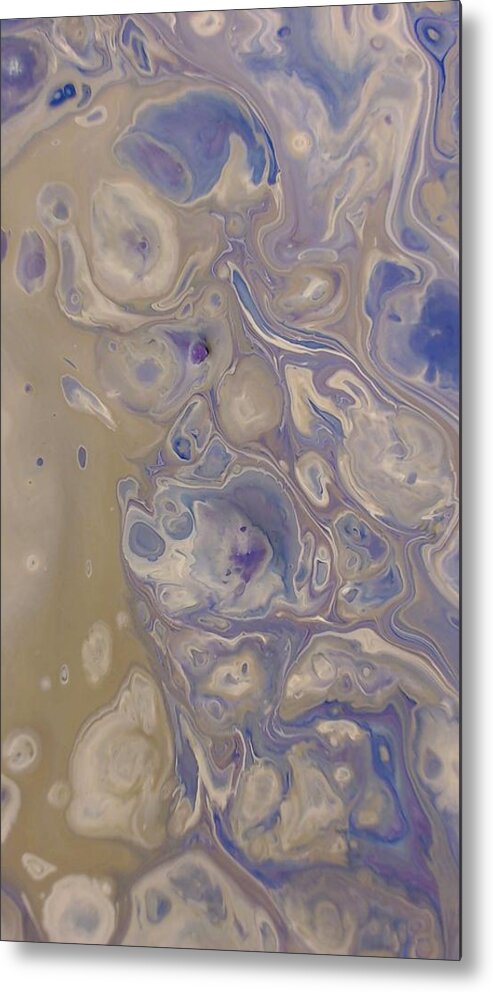 Abstract Metal Print featuring the painting The Release by C Maria Wall