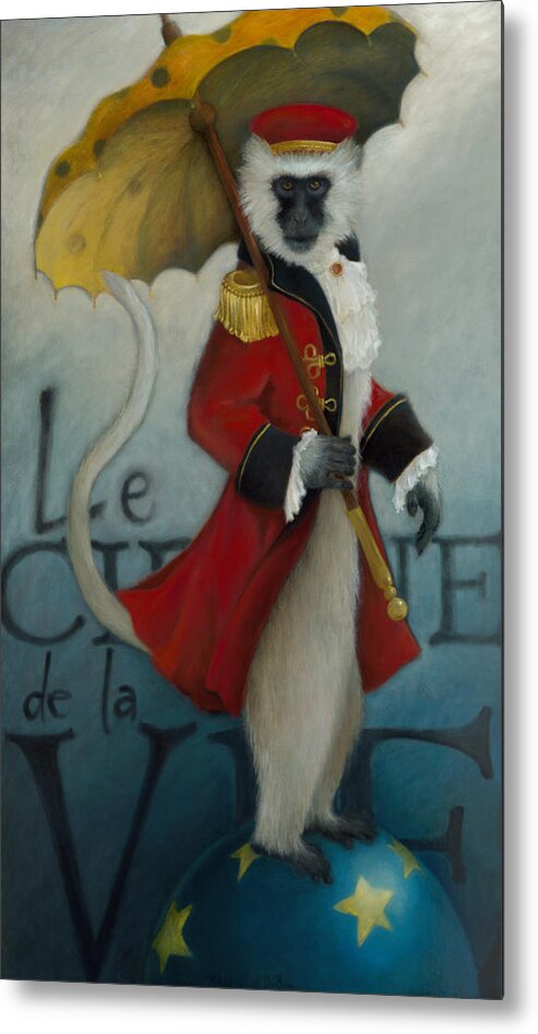 Circus Metal Print featuring the painting The Ringmaster by Katherine DuBose Fuerst