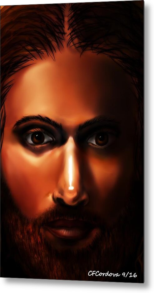 Jesus Metal Print featuring the digital art They Call Him Jesus by Carmen Cordova