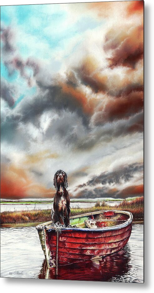 Dog Metal Print featuring the drawing Turner's Dog by Peter Williams
