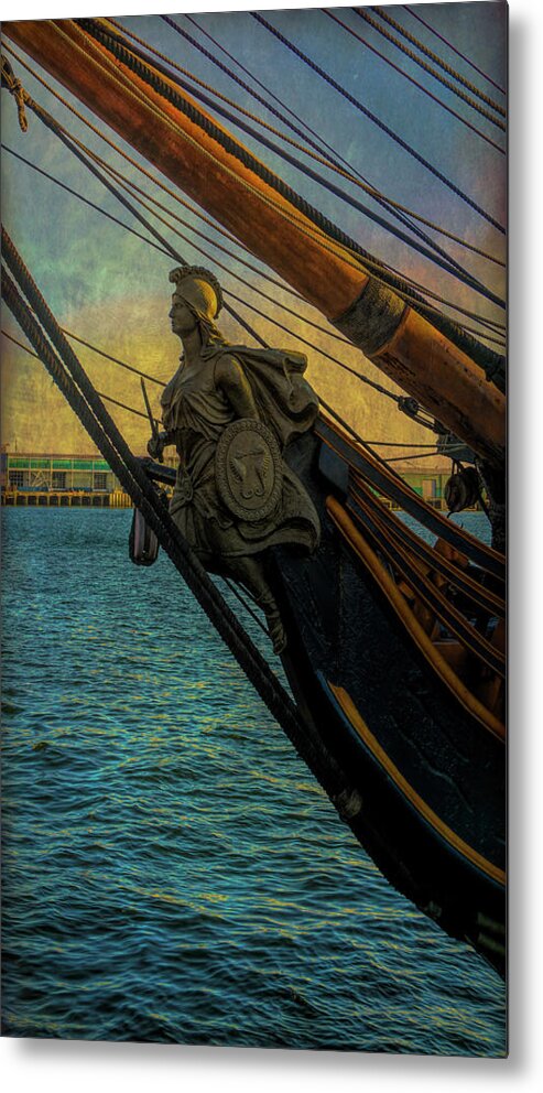 Figurehead Metal Print featuring the photograph Ships figurehead #1 by Cathy Anderson