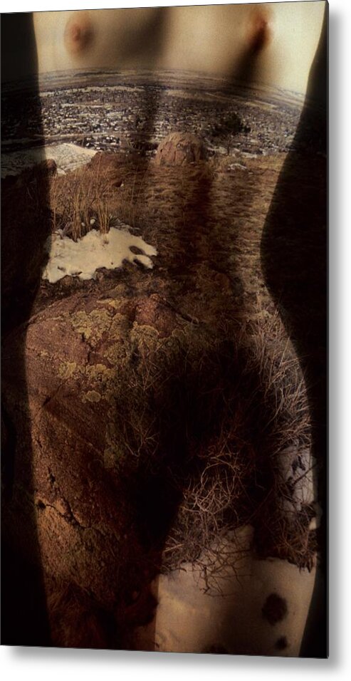 Nude Metal Print featuring the photograph Earthy Nude by Alexander Stefan