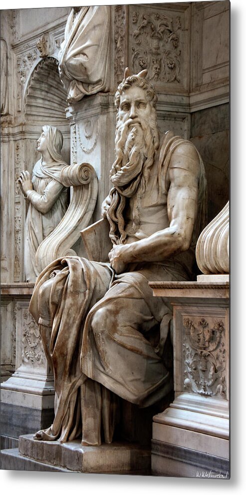 Moses Metal Print featuring the photograph Moses Michelangelo by Weston Westmoreland