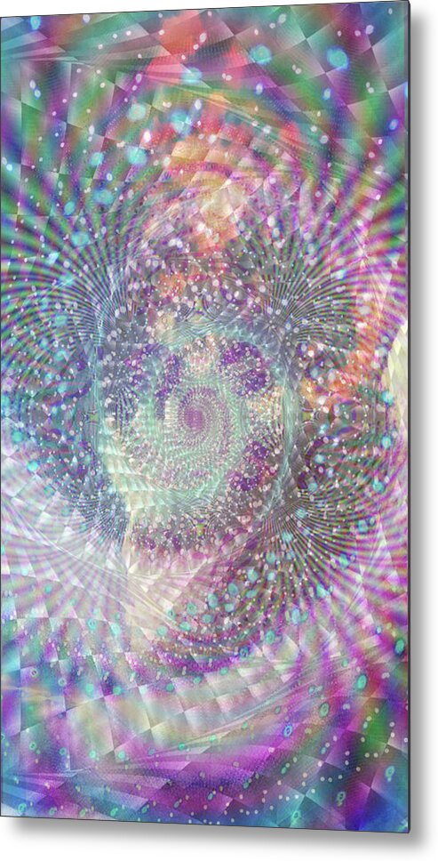 Art Metal Print featuring the digital art Vision Of The Tao by J U A N - O A X A C A