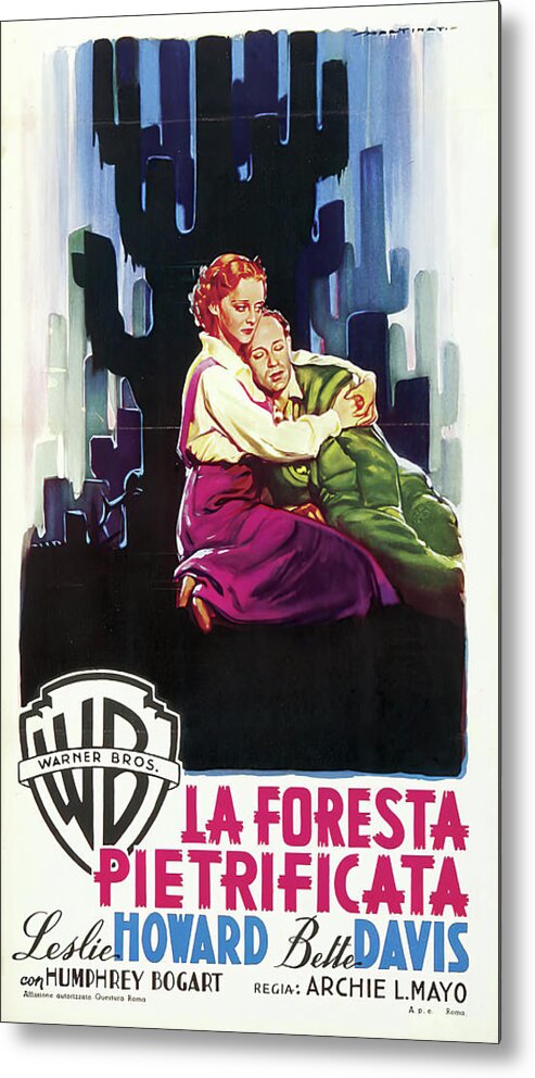 Luigi Metal Print featuring the mixed media ''The Petrified Forest'', 1936 - art by Luigi Martinati by Movie World Posters