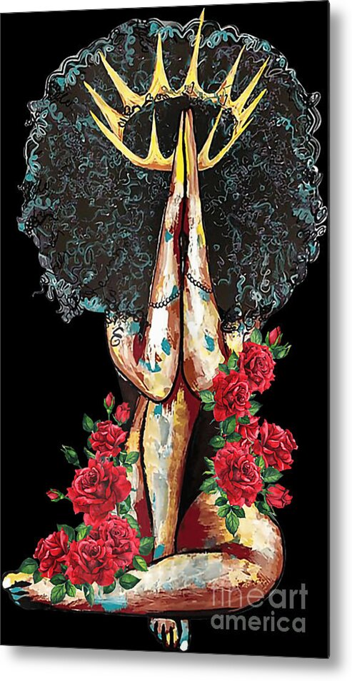Black Woman Art, INSTANT DOWNLOAD, Flower Woman Art, Printable Art