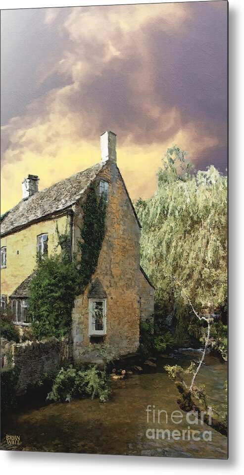 Bourton-on-the-water Metal Print featuring the photograph Bourton on the Water by Brian Watt