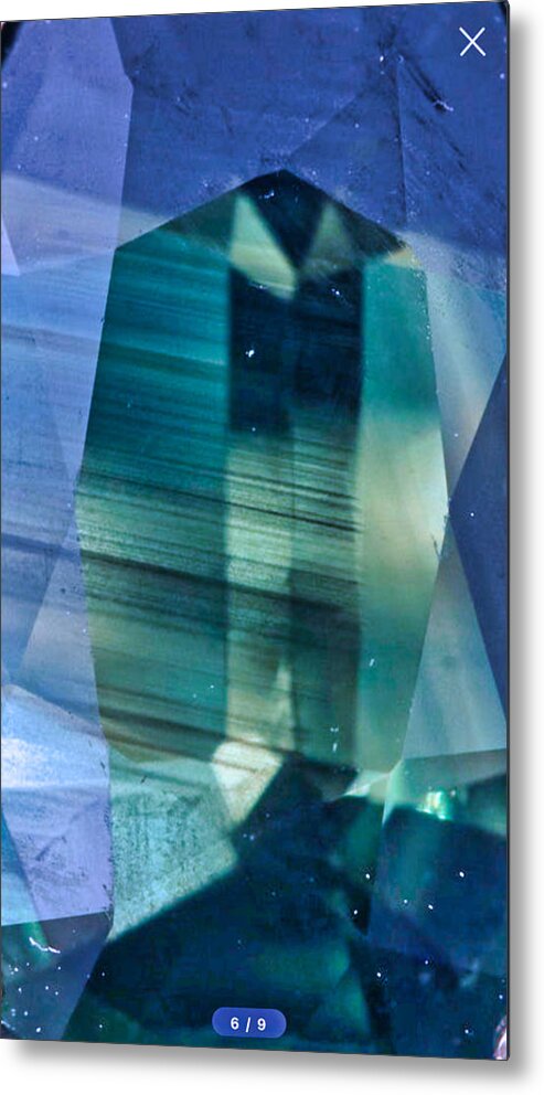 Gem Metal Print featuring the photograph Gemstone Green and Blue by Russ Considine