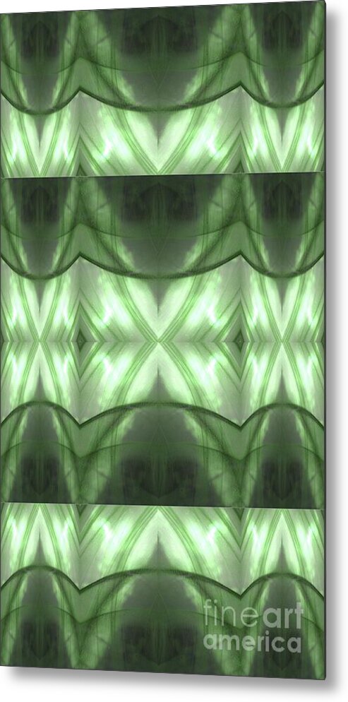 Green Metal Print featuring the digital art Green Like This by Scott S Baker