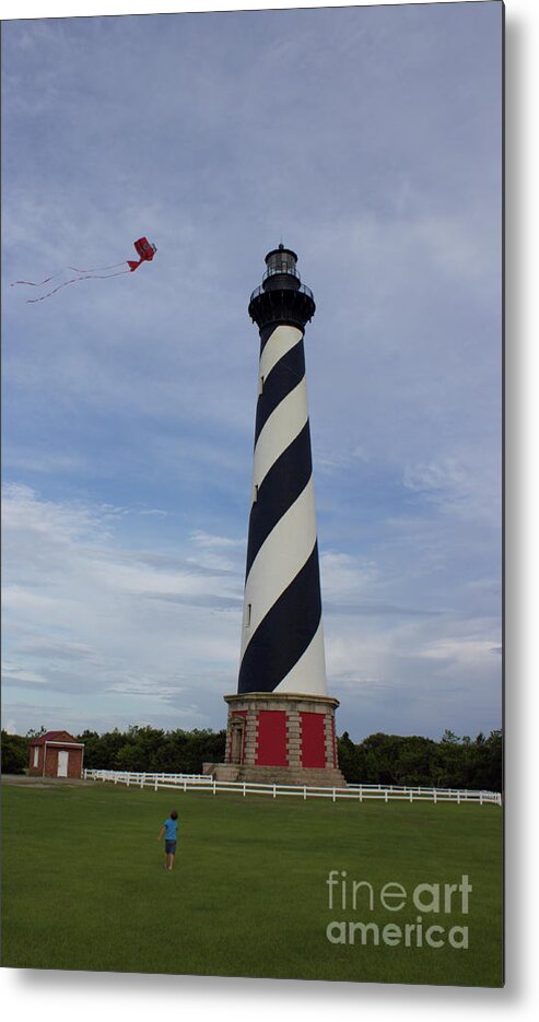 Obx Metal Print featuring the photograph Kite at Cape Hatteras by Annamaria Frost