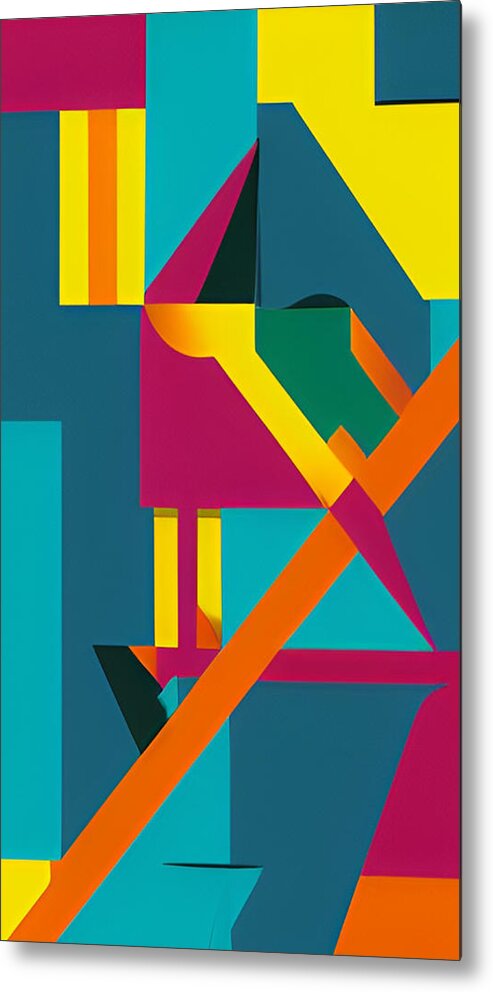 Cool Art Metal Print featuring the digital art Modern Abstract by Ronald Mills