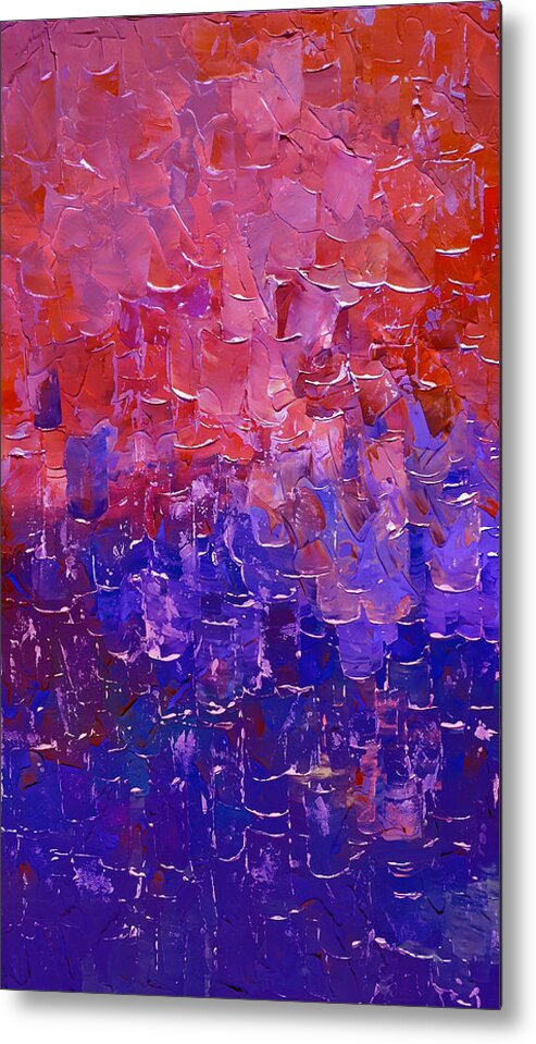 Purple Metal Print featuring the painting Purple Passion by Linda Bailey