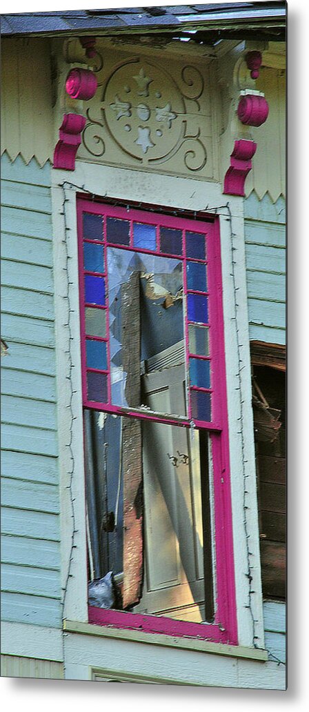Vintage House Metal Print featuring the digital art Burnt Gingerbread At The Pride House Jefferson Texas by Pamela Smale Williams