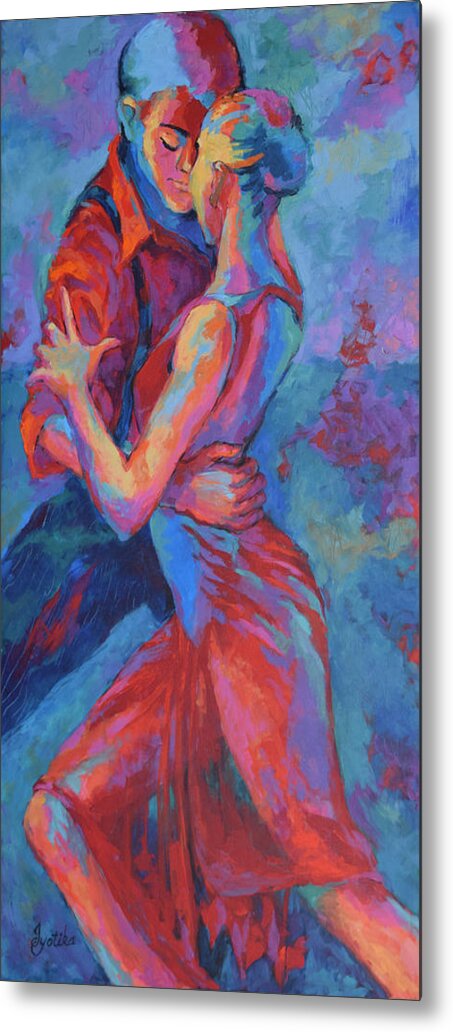 Original Painting Metal Print featuring the painting Passion by Jyotika Shroff