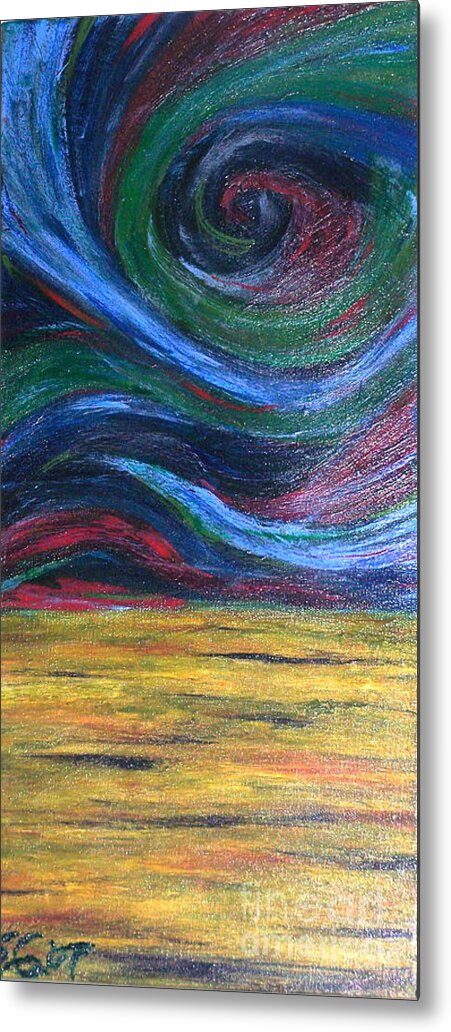 Swirl Metal Print featuring the painting Tempest by Scott Gearheart