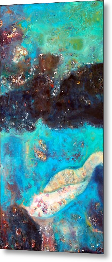 Painting Metal Print featuring the painting Cellular by Greg Hester