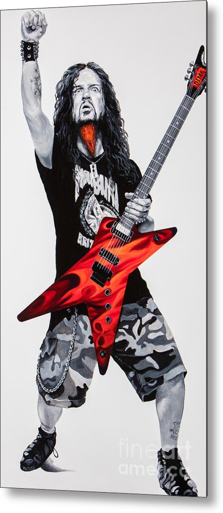 Darrell Abbott Metal Print featuring the painting Dimebag Forever by Igor Postash