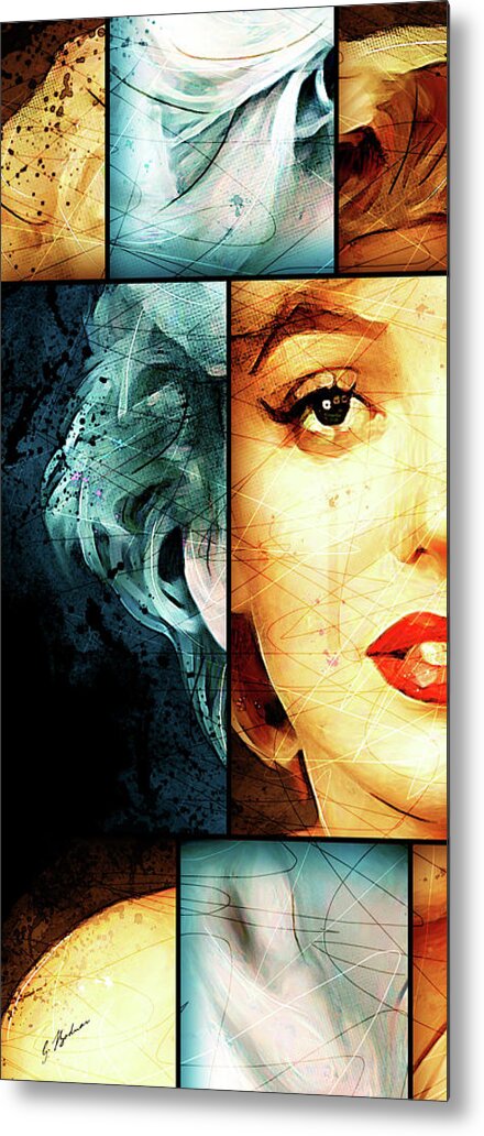 Monroe Metal Print featuring the digital art Monroe Panel A by Gary Bodnar