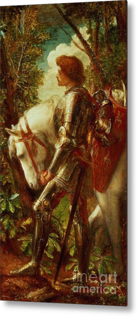 Arthur Metal Print featuring the painting Sir Galahad by George Frederic Watts