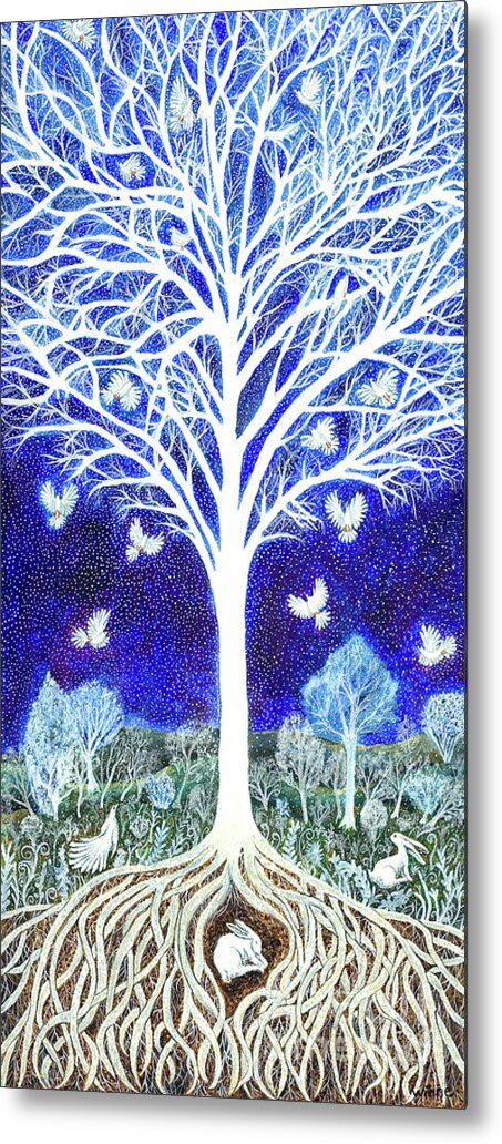 Lise Winne Metal Print featuring the painting Spirit Tree by Lise Winne