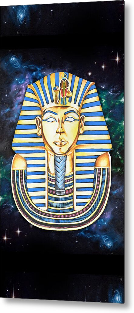 Tut Metal Print featuring the digital art Tutankhanam by Canvas Cultures