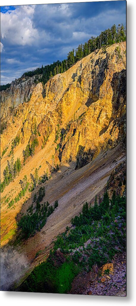 Yellowstone Metal Print featuring the photograph Yellowstone Canyon Triptych Right Panel by Greg Norrell