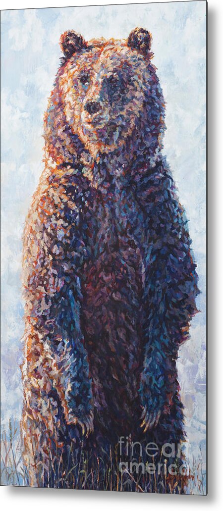 Bear Metal Print featuring the painting Blondie by Patricia A Griffin