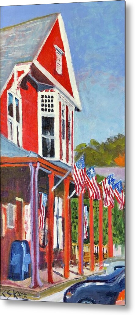 Dodges Store Metal Print featuring the painting Dodges Store by Cyndie Katz