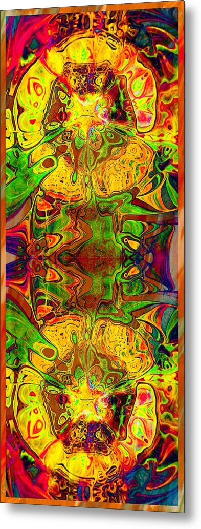 Digital Art Metal Print featuring the digital art Twin Souls by Amanda Moore