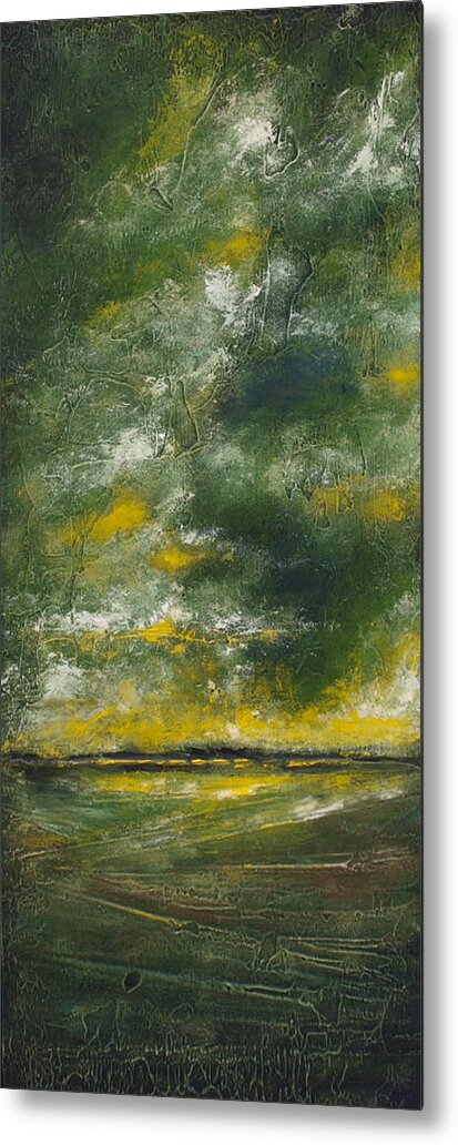 Texture Metal Print featuring the painting Early by Ellen Lewis