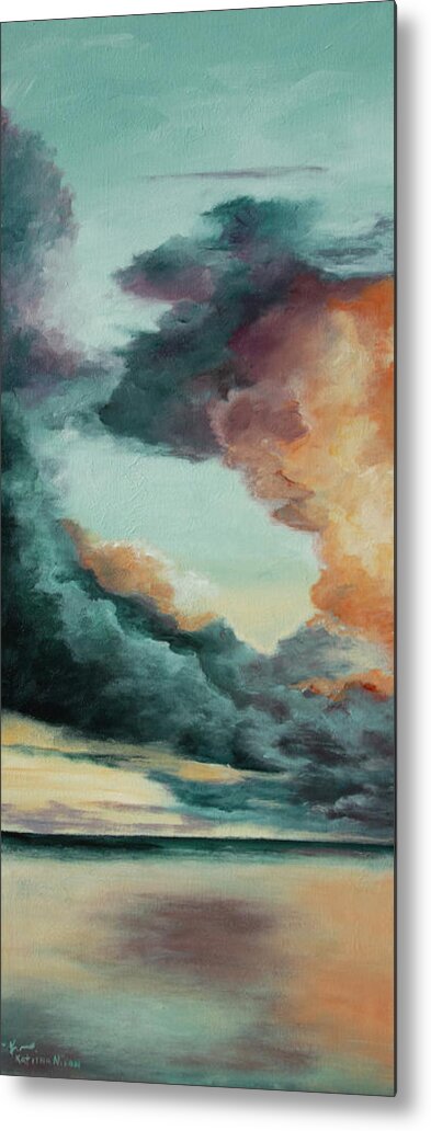 Clouds Metal Print featuring the painting Morning Clouds by Katrina Nixon