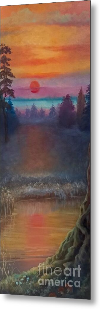 21st Century Metal Print featuring the painting Northern Light, 2021 by Lee Campbell