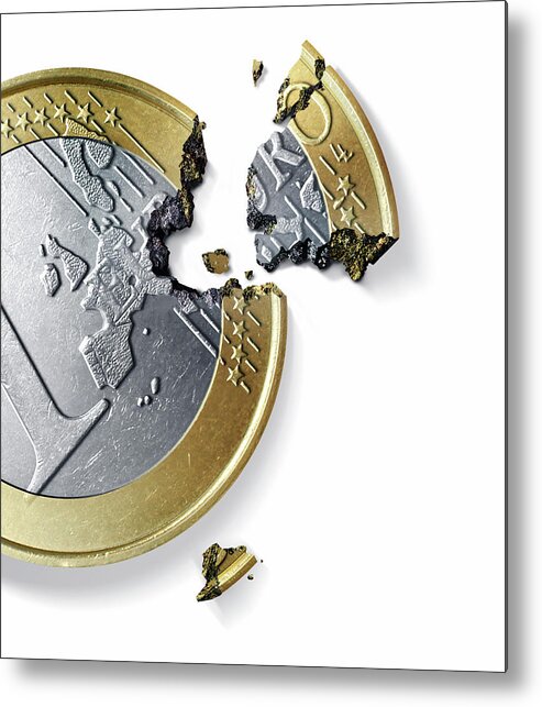 Euro Metal Print featuring the photograph Euro Crisis #2 by Smetek