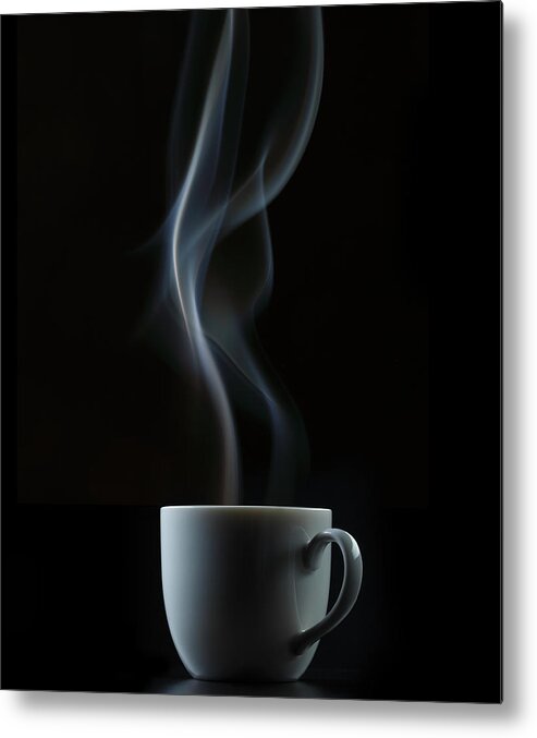 California Metal Print featuring the photograph Coffee Or Tea Cup With Steam by Paul Taylor