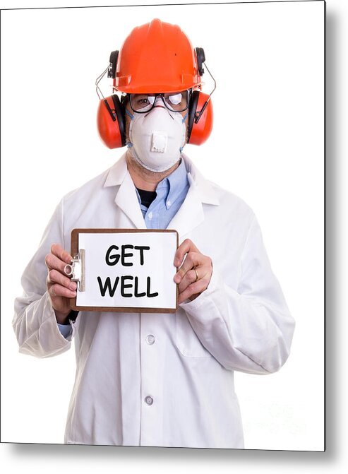Custom Metal Print featuring the photograph Get Well by Edward Fielding