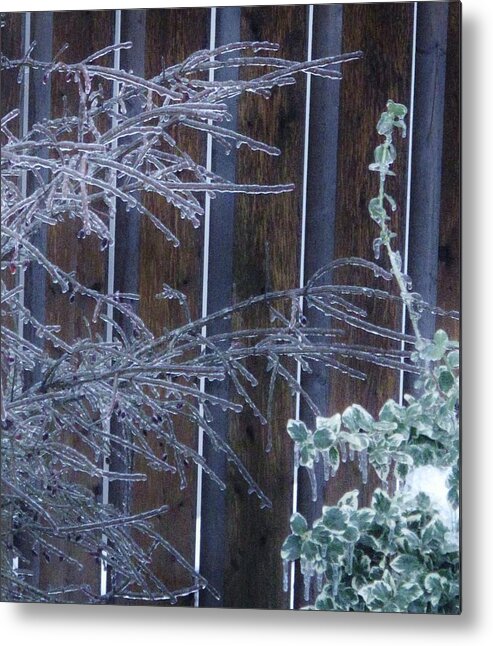 Ice Metal Print featuring the photograph Icy Verticles by Ian MacDonald