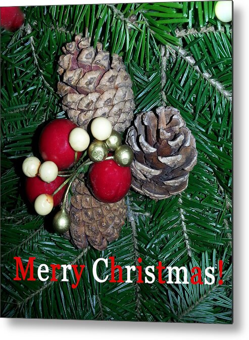 Merry Christmas 3 Metal Print featuring the photograph Merry Christmas 3 by Emmy Vickers