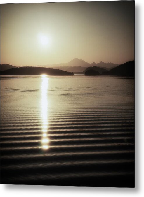 Northwest Metal Print featuring the photograph Mt. Baker Sunrise by Niels Nielsen
