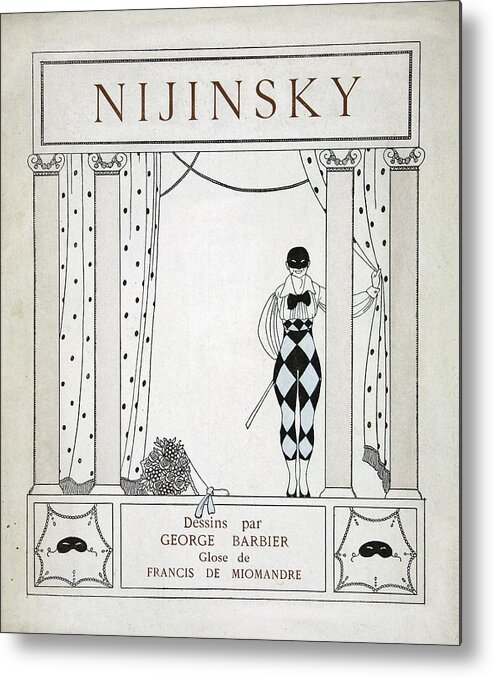 Ballet Metal Print featuring the painting Nijinsky Title Page by Georges Barbier