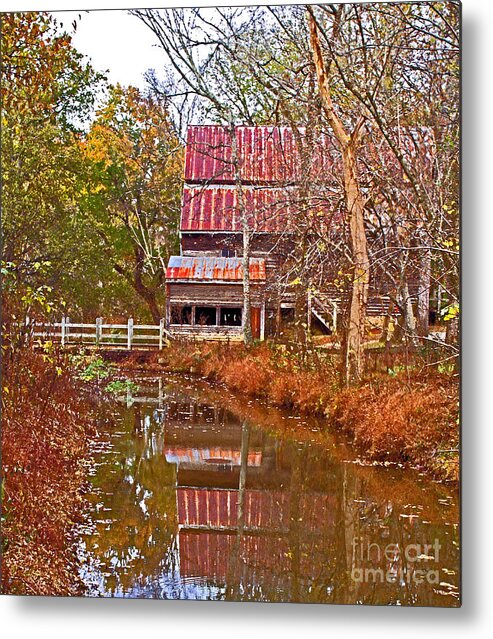 River Metal Print featuring the photograph Old Mill by Sandra Clark