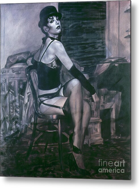 Cabaret Metal Print featuring the painting Portrait of a Night Infatuation by Ritchard Rodriguez