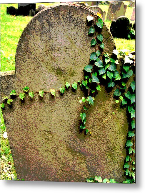 Gravestone Metal Print featuring the photograph Rest in Peace by Mary Bedy