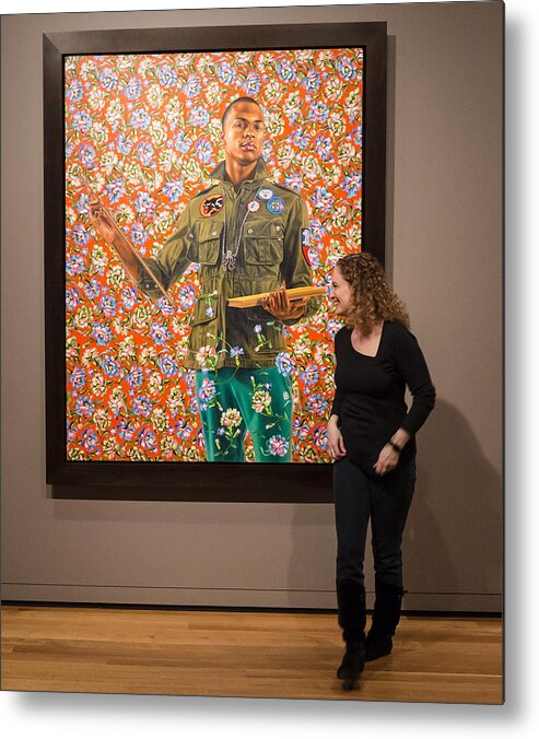 Anthony Of Padua Metal Print featuring the photograph Robin and Anthony of Padua by Kehinde Wiley by Frank Winters