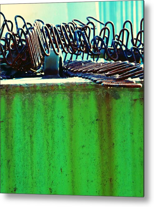Metal Coils Metal Print featuring the photograph Rusty Coils 2 by Laurie Tsemak