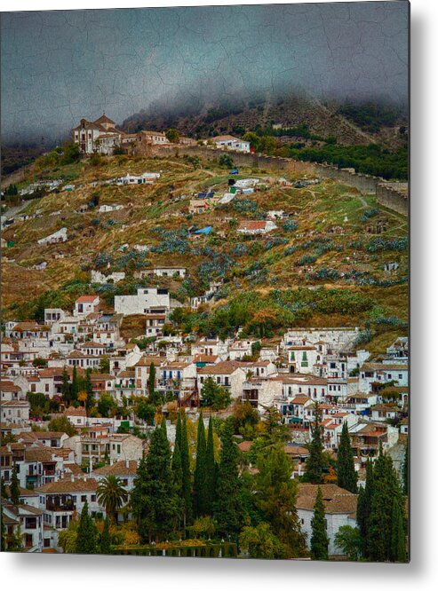 Granada Metal Print featuring the photograph Sacromonte and Albayzin from the Alhambra by Levin Rodriguez