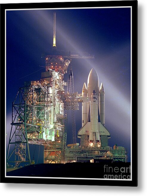 Space Shuttle Metal Print featuring the photograph Space Shuttle Columbia Launch NASA by Rose Santuci-Sofranko