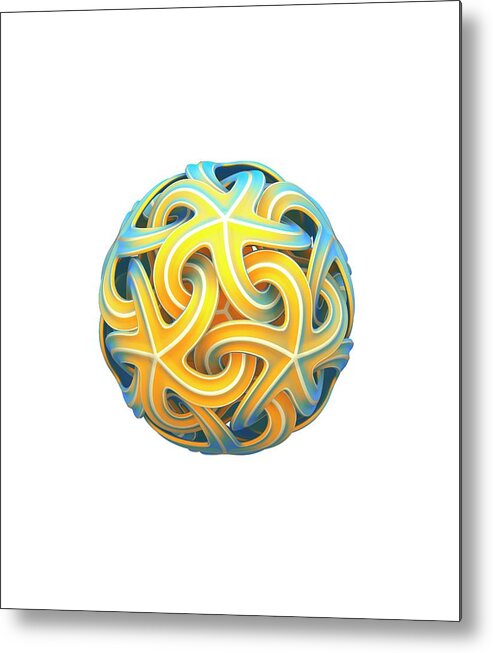 Artwork Metal Print featuring the photograph Sphere Of Interlocking Geometries by David Parker