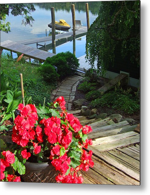 Lake Charlevoix South Arm Metal Print featuring the photograph The Path to Lake Charlevoix by Kris Rasmusson