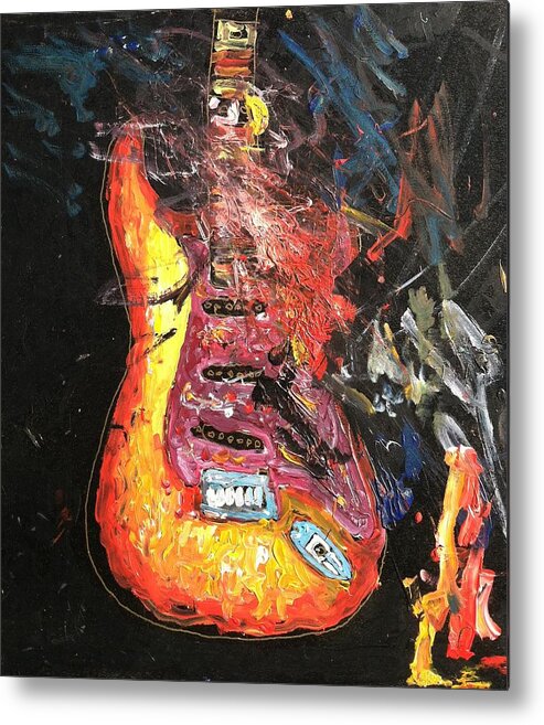 Painted Live With The Beat Farmers Metal Print featuring the painting tribute to the Beat Farmers by Neal Barbosa